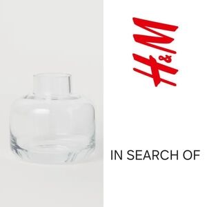 ✦ ISO ✦ ISO ✦ H&M Small Glass Vase
